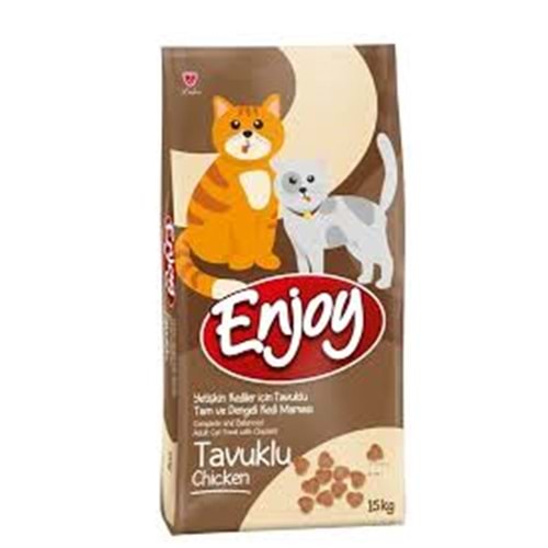 ENJOY 15 KG YETİŞKİN KEDİ MAMASI TAVUKLU