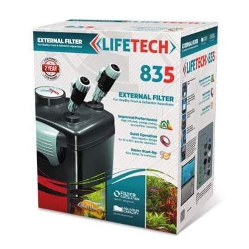 LİFETECH 835 FİLTRE SİYAH KOVA İÇİ DOLU 1000 L/H