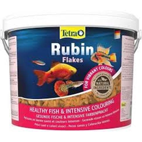 TETRA RUBİN FLAKES RENKLENDİRİCİ TROPİKAL PUL BALIK YEMİ 10 LT