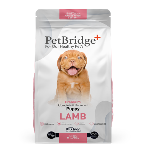 PETBRİDGE KUZU ETLİ YAVRU KÖPEK MAMASI 15 KG