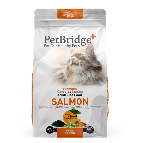 PETBRİDGE SOMONLU YETİŞKİN KEDİ MAMASI 12 KG