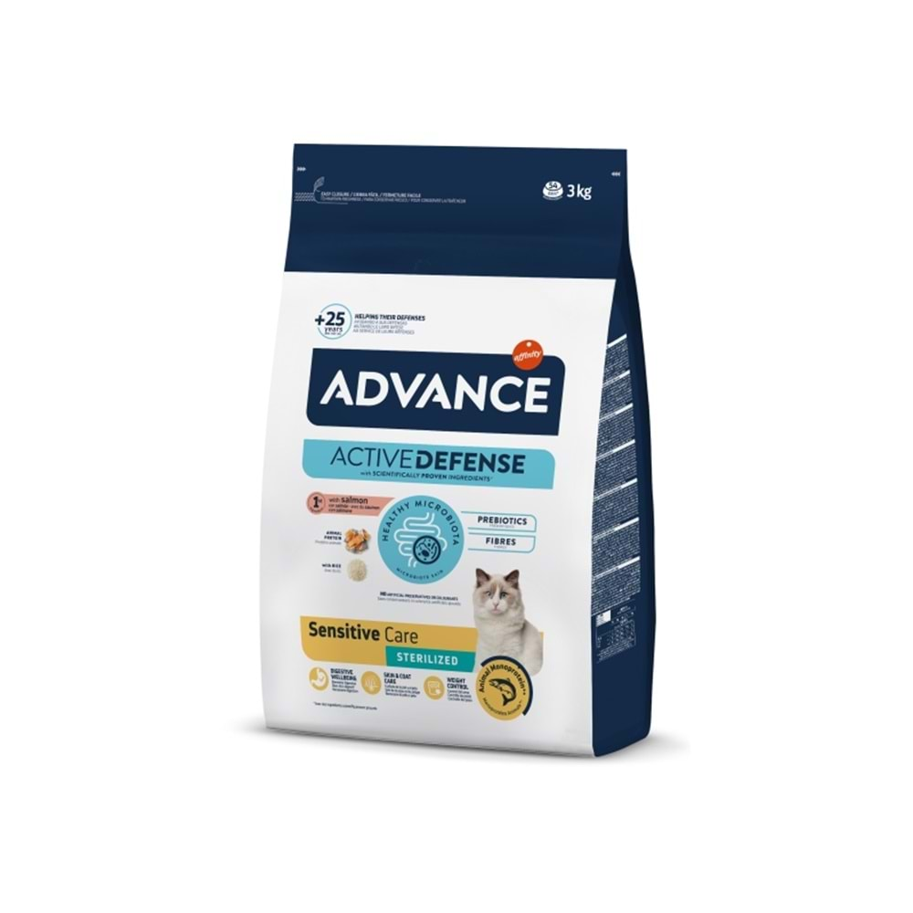 Advance Cat Sterılızed Salmon Sensıtıve 3 Kg