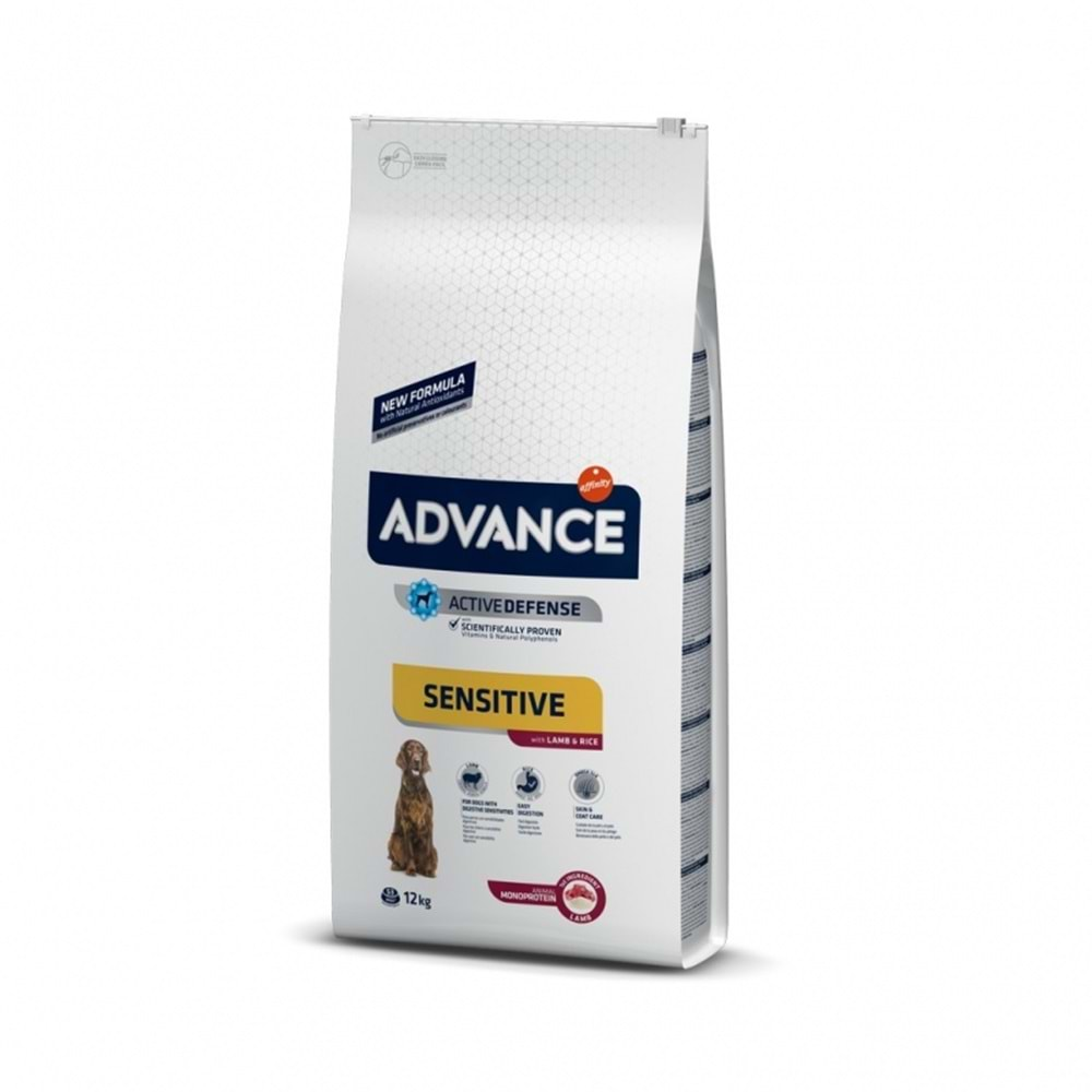 Advance Dog Sensıtıve Lamb & Rıce 12 Kg