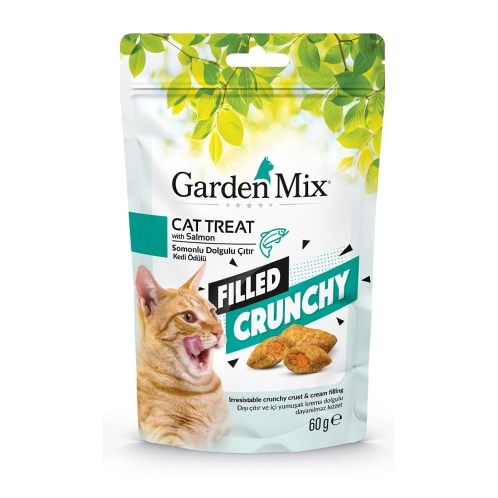 Gardenmix Somonlu İçi Dolgulu Kedi Ödülü 60gr