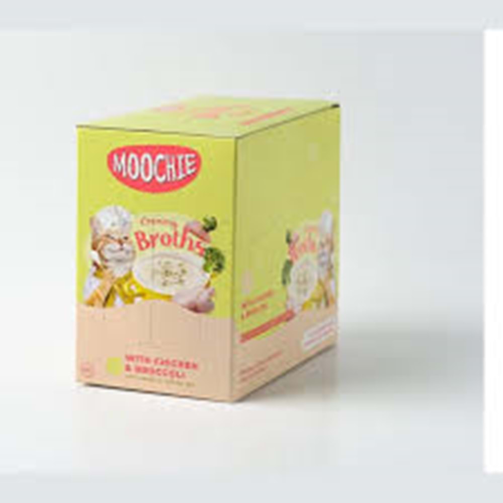 Moochie Broth Chicken & Broccoli 40g Pouchs